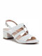 Caprice Anatomic Leather Women's Sandals White