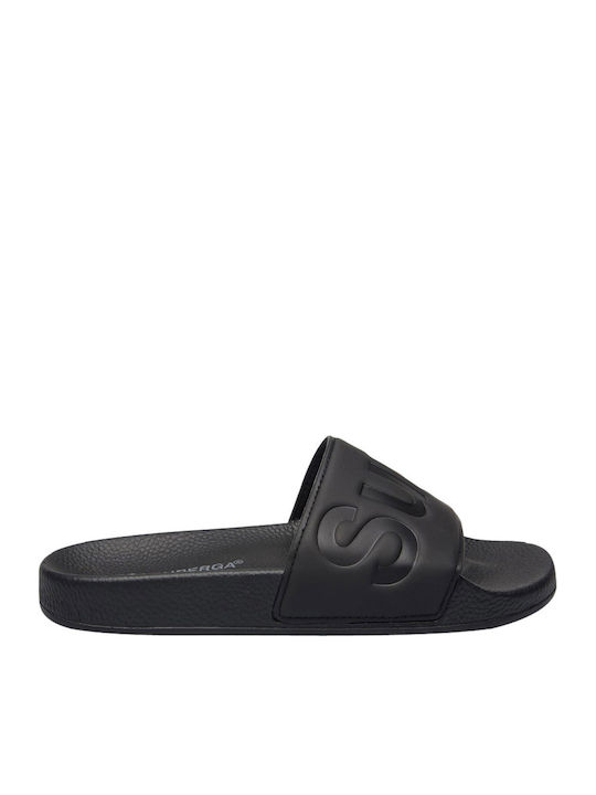 Superga Ανδρικά Slides Μαύρα