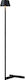 Zambelis Lights LED Floor Lamp H117xW32cm. with Warm White Light 1710lm Black