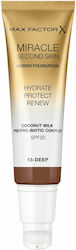 Max Factor Miracle Second Skin Liquid Foundatio...