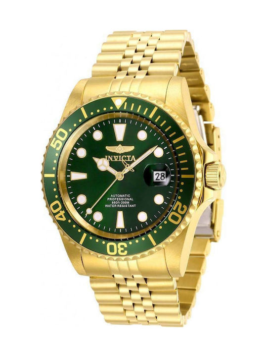 Green and gold invicta watch new arrivals