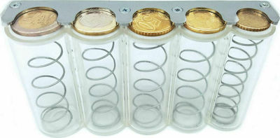 Metal Portable Coin Holder with 5 Number of Spit Eurocash 04 AG300000645006