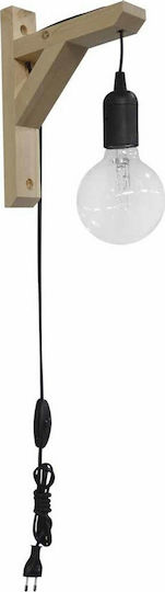 Heronia Lamp Wall Socket Black 18x25cm Heronia Lamp Wall Socket Black 18x25cm