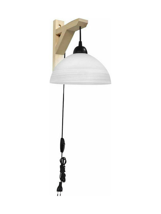 Heronia Vintage Wall Lamp with Socket E27 Black Width 27cm