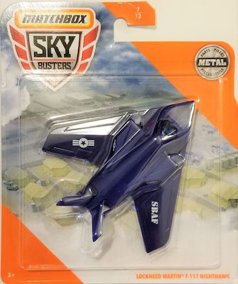 Mattel Skybusters Planes Lockheed Martin F-117 Nighthawk Matchbox Airplane for 3++ Years