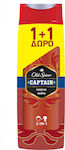 Old Spice Captain Gel de baie pentru Bărbați pentru Păr & Corp (2x400ml) 800ml