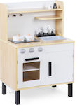 Childhome Kids Kitchen Ξύλινη Κουζίνα με Αξεσουάρ made of Wood for 3+ Years Old 80 cm cm.