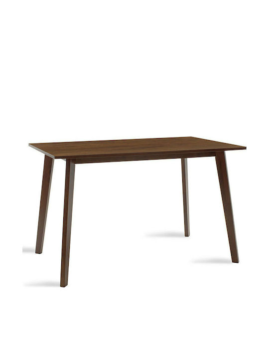 Benson Table Kitchen Wooden Walnut 120x75x75cm