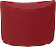 Stool For Living Room Upholstered with Fabric Jockey Coral 60x33x46cm