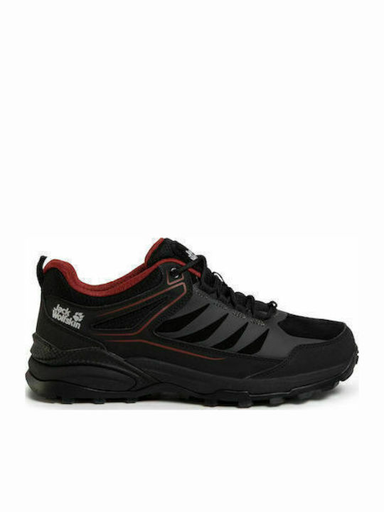 Jack Wolfskin Cruiser Low Ανδρικά Ορειβατικά Παπούτσια Μαύρα