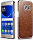 Xoomz Back Cover Piele artificială Maro (Galaxy S7 Edge)