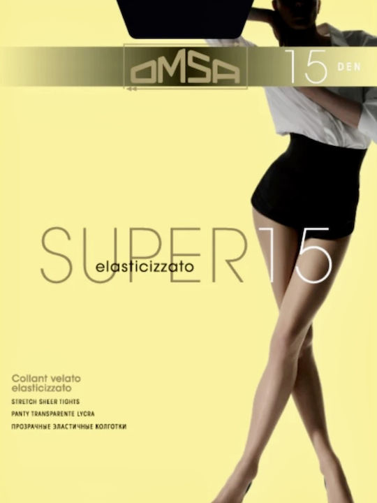 Omsa Super Γυναικείο Καλσόν 15 Den Μαύρο