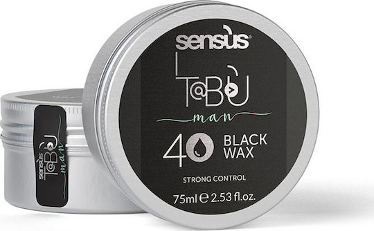 Sensus Tabu Man Κερί 40 Black Wax Strong Control για Δυνατό Κράτημα & Φυσικό Αποτέλεσμα 75ml