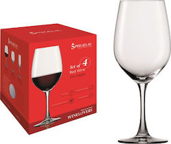 Spiegelau Winelovers Σετ Ποτήρια για Κόκκινο Κρασί από Γυαλί Κολωνάτα 580ml 4τμχ