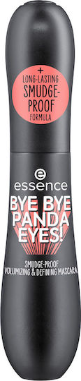 Essence Bye Bye Panda Eyes! Smudge Proof Volumizing & Defining Mascara für Band & Eisstockschießen 01 Black 16ml