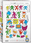 Collage by Keith Haring Puzzle 2D 1000 Bucăți