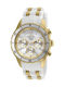 Invicta Angel Часовник с Бял Каучукова каишка