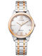 Citizen Eco-Drive Elegant Collection Γυναικείο Ρολόι 30mm Μπαταρίας με Ασημί Μεταλλικό Μπρασελέ