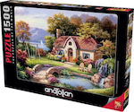 Puzzle Stone Bridge Cottage 2D 1500 Κομμάτια
