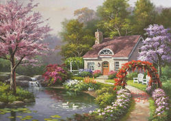 Spring Cottage In Full Bloom Puzzle 2D 1500 Pieces