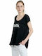 BodyTalk 1201-903628 Damen Sportlich T-shirt Schwarz