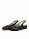 Parex Anatomic Women's Leather Peep Toe Platforms Black