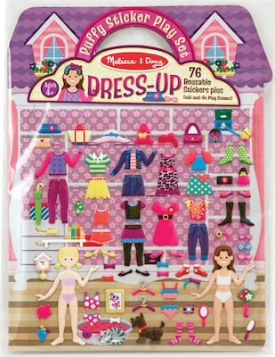 Melissa & Doug Aufkleber Puffy Dress-Up für Kinder 4++ Jahre