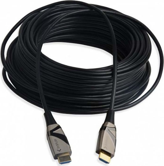 Techly HDMI 2.0 Премиум Високоскоростен 4K 60Hz HDR Кабел HDMI Мъжки - HDMI Мъжки 10м Черен