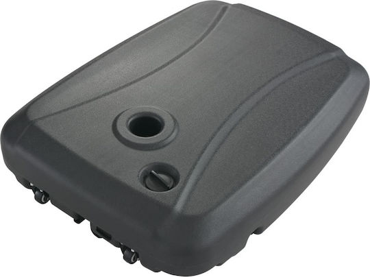 vidaXL Βάση Ομπρέλας Πλαστική με Τροχούς Μαύρη 60x80x15cm
