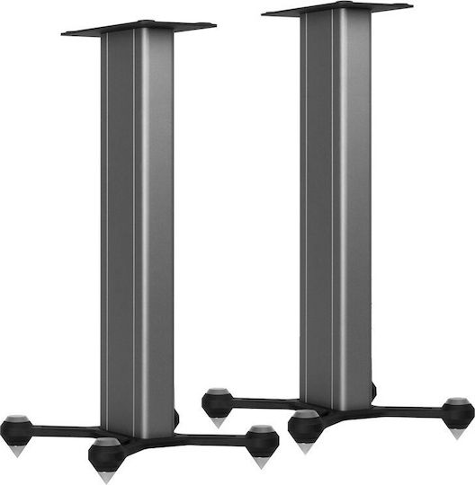 Monitor Audio Floor Speaker Stands Gold 100 & Studio Stand Pair in Grey Color