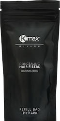 Kmax Milano Hair Building Fibers Refill with Keratin Concealing Hair Fibers Black Edition Blonde 64gr