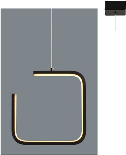 Aca Euclid1 Pendant Light Black 22x22cm