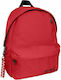 Must Monochrome Rpet Red School Bag Backpack Junior High-High School in Red color 22lt