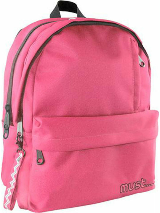 Must Monochrome Rpet Double Koralle Schulranzen Rucksack Junior High-High School in Rosa Farbe 25Es