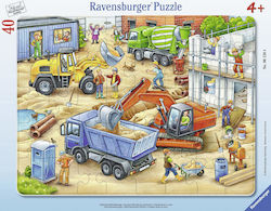 Kids Puzzle Large Construction Vehicles 40pcs Ravensburger