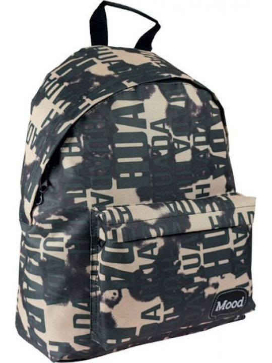 Diakakis Mood Sigma Sigma Military Grey School Bag Backpack Junior High-High School in Gray color