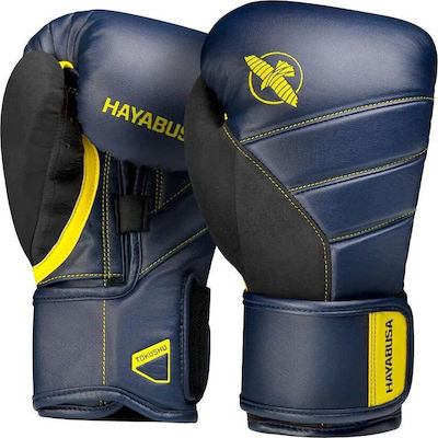 Hayabusa T3 Synthetic Leather Boxing Competition Gloves Blue