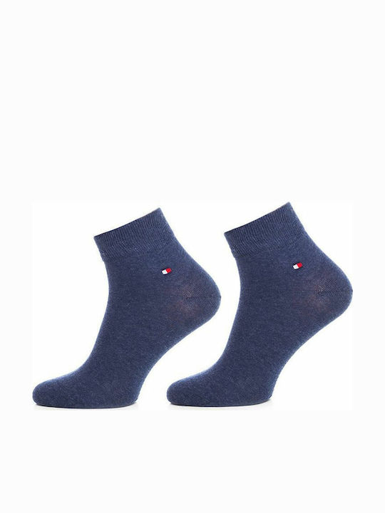 Tommy Hilfiger Men's Solid Color Socks Blue 2Pack