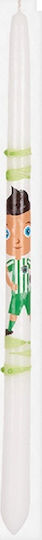 Easter Candle Round 40pcs Green