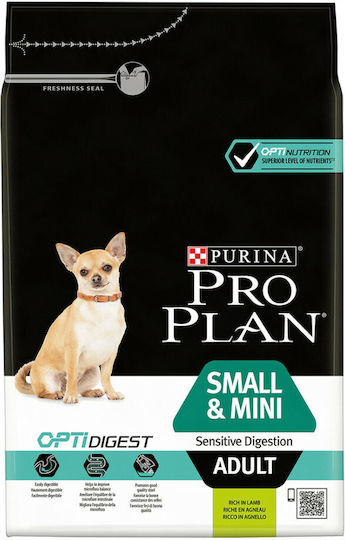 Pro Plan OpitDigest 3kg Dry Food Grain-Free for Adult Small Breed Dogs with Chicken