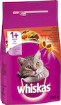 Whiskas 1+ Beef Dry Food for Adult Cats with Calf 0.3kg