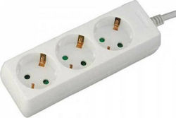 V-TAC Steckdosenleiste 3 Positionen mit Kabel 1.5m