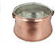 Copper Stock Pot Capacity 30lt with Diameter 45cm and Height 24.5cm.
