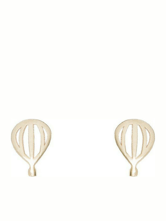 Children's Gold Earrings K9 Balloon 035814 035814 Gold 9 Carat Gold