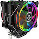 Alseye H120D CPU Kühlung Doppellüfter für Socket /A/M/4/ / / /1/1/5/x/ / mit RGB Beleuchtung Schwarz