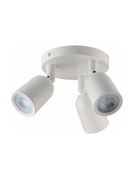 V-TAC Triple Spot with Socket GU10 in White Color