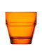 Espiel Impilabile Glass for White Wine made of Glass in Orange Color Goblet 280ml 1pcs