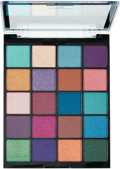 MUA 20 Shade Παλέτα με Σκιές Ματιών σε Στερεή Μορφή Peacock Plumage 22gr