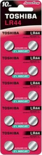 Toshiba Batterien Alkalisch für Uhren LR44 1.5V 10Stück