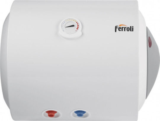 Ferroli Titano Horizontal Glass Water Heater 80lt 4kW